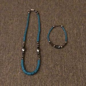 💐The Turquoise Necklace w/ matching Bracelet